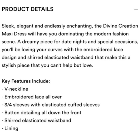 City Chic NWT Divine Creation Lace Maxi Dress Plus Size Black - Picture 8 of 17